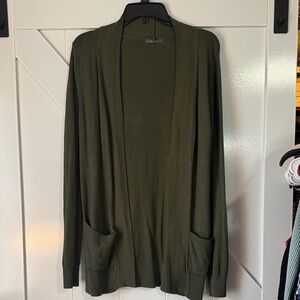 BE COOL Olive Knit Cardigan